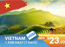 Vietnam 7 Days E-sim Unlimited Data 1.5GB High Speed