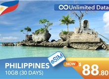 PHILIPPINES 30 DAYS E-SIM UNLIMITED DATA 10GB HIGH SPEED