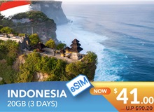 INDONESIA 3 DAYS E-SIM 20GB HIGH SPEED