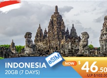 INDONESIA 7 DAYS E-SIM 20GB HIGH SPEED