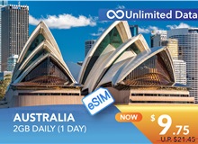 AUSTRALIA 1 DAY E-SIM UNLIMITED DATA 2GB HIGH SPEED DAILY