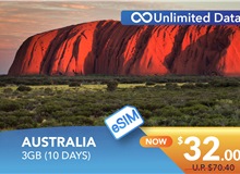 AUSTRALIA 10 DAYS E-SIM UNLIMITED DATA 3GB HIGH SPEED