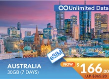 AUSTRALIA 7 DAYS E-SIM UNLIMITED DATA 30GB HIGH SPEED