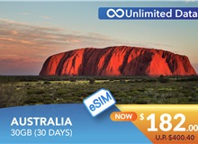 AUSTRALIA 30 DAYS E-SIM UNLIMITED DATA 30GB HIGH SPEED