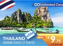 THAILAND 7 DAYS E-SIM UNLIMITED DATA 500MB HIGH SPEED DAILY