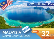 MALAYSIA 30 DAYS E-SIM UNLIMITED DATA 500MB HIGH SPEED DAILY