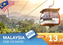 MALAYSIA 10 DAYS E-SIM UNLIMITED DATA 5GB HIGH SPEED