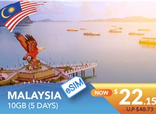 MALAYSIA 5 DAYS E-SIM UNLIMITED DATA 10GB HIGH SPEED