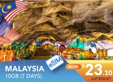 MALAYSIA 7 DAYS E-SIM UNLIMITED DATA 10GB HIGH SPEED