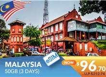 MALAYSIA 3 DAYS E-SIM 50GB HIGH SPEED