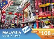 MALAYSIA 7 DAYS E-SIM 50GB HIGH SPEED