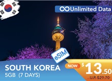 SOUTH KOREA 7 DAYS E-SIM 5GB HIGH SPEED