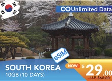 SOUTH KOREA 10 DAYS E-SIM 10GB HIGH SPEED