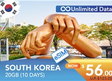 SOUTH KOREA 10 DAYS E-SIM 20GB HIGH SPEED