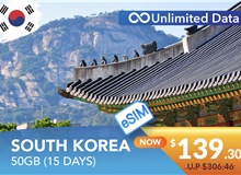 SOUTH KOREA 15 DAYS E-SIM 50GB HIGH SPEED