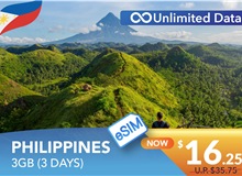 PHILIPPINES 3 DAYS E-SIM UNLIMITED DATA 3GB HIGH SPEED