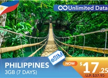 PHILIPPINES 7 DAYS E-SIM UNLIMITED DATA 3GB HIGH SPEED