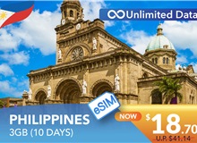 PHILIPPINES 10 DAYS E-SIM UNLIMITED DATA 3GB HIGH SPEED