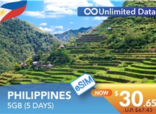 PHILIPPINES 5 DAYS E-SIM UNLIMITED DATA 5GB HIGH SPEED