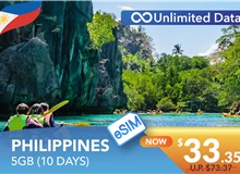 PHILIPPINES 10 DAYS E-SIM UNLIMITED DATA 5GB HIGH SPEED