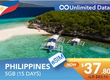 PHILIPPINES 15 DAYS E-SIM UNLIMITED DATA 5GB HIGH SPEED