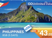 PHILIPPINES 5 DAYS E-SIM UNLIMITED DATA 8GB HIGH SPEED