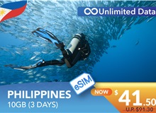 PHILIPPINES 3 DAYS E-SIM UNLIMITED DATA 10GB HIGH SPEED