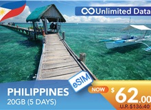 PHILIPPINES 5 DAYS E-SIM UNLIMITED DATA 20GB HIGH SPEED