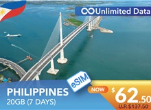 PHILIPPINES 7 DAYS E-SIM UNLIMITED DATA 20GB HIGH SPEED