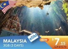 MALAYSIA 3 DAYS E-SIM UNLIMITED DATA 3GB HIGH SPEED