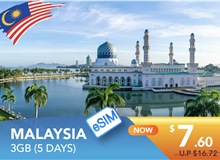 MALAYSIA 5 DAYS E-SIM UNLIMITED DATA 3GB HIGH SPEED