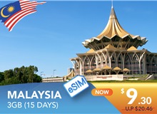 MALAYSIA 15 DAYS E-SIM UNLIMITED DATA 3GB HIGH SPEED