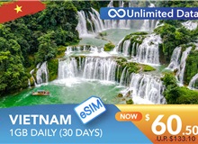 VIETNAM 30 DAYS E-SIM UNLIMITED DATA 1GB HIGH SPEED DAILY