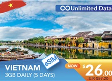 VIETNAM 5 DAYS E-SIM UNLIMITED DATA 3GB HIGH SPEED DAILY