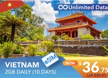 VIETNAM 10 DAYS E-SIM UNLIMITED DATA 2GB HIGH SPEED DAILY