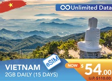 VIETNAM 15 DAYS E-SIM UNLIMITED DATA 2GB HIGH SPEED DAILY