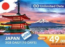 JAPAN 10 DAYS E-SIM UNLIMITED DATA 3GB HIGH SPEED DAILY