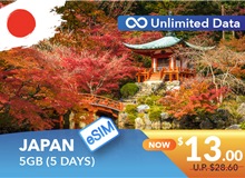 JAPAN 5 DAYS E-SIM UNLIMITED DATA 5GB HIGH SPEED