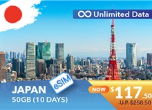 JAPAN 10 DAYS E-SIM UNLIMITED DATA 50GB HIGH SPEED