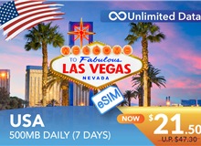 USA 7 DAYS E-SIM UNLIMITED DATA 500MB HIGH SPEED DAILY