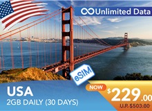 USA 30 DAYS E-SIM UNLIMITED DATA 2GB HIGH SPEED DAILY