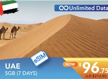 UNITED ARAB EMIRATES 7 DAYS E-SIM UNLIMITED DATA 5GB HIGH SPEED