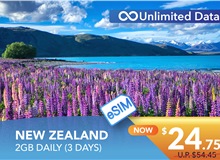 NEW ZEALAND 3 DAYS E-SIM UNLIMITED DATA 2GB HIGH SPEED DAILY