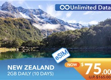 NEW ZEALAND 10 DAYS E-SIM UNLIMITED DATA 2GB HIGH SPEED DAILY