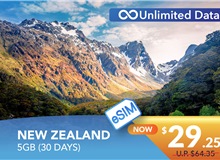 NEW ZEALAND 30 DAYS E-SIM UNLIMITED DATA 5GB HIGH SPEED