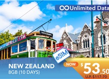 NEW ZEALAND 10 DAYS E-SIM UNLIMITED DATA 8GB HIGH SPEED