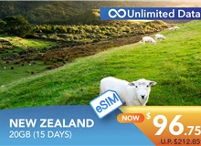 NEW ZEALAND 15 DAYS E-SIM UNLIMITED DATA 20GB HIGH SPEED