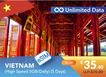 VIETNAM 5 DAYS E-SIM UNLIMITED DATA 5GB HIGH SPEED DAILY