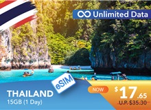 THAILAND 1 DAY E-SIM UNLIMITED DATA 15GB HIGH SPEED