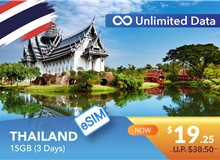 THAILAND 3 DAYS E-SIM UNLIMITED DATA 15GB HIGH SPEED